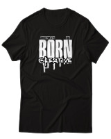 T-Shirt  Γυναικείο - Born Creative - Color Thumbnail Μαύρο
