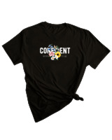 T-Shirt Woman Fashion Γυναικείο - Born To Be Confident - Color Thumbnail BLACK
