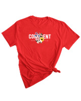 T-Shirt Woman Fashion Γυναικείο - Born To Be Confident - Color Thumbnail RED