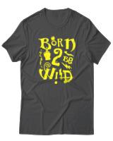 T-Shirt Αντρικό - Born To Be Wild - Color Thumbnail Ανθρακί