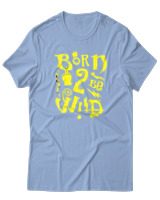 T-Shirt Αντρικό - Born To Be Wild - Color Thumbnail Γαλάζιο