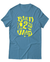 T-Shirt Αντρικό - Born To Be Wild - Color Thumbnail Τιρκουάζ