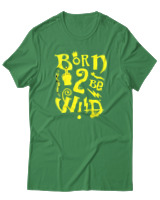 T-Shirt Αντρικό - Born To Be Wild - Color Thumbnail Πράσινο
