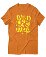 T-Shirt Αντρικό - Born To Be Wild - Color Thumbnail Πορτοκαλί