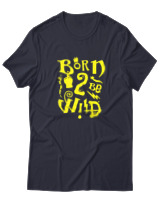 T-Shirt  Γυναικείο - Born To Be Wild - Color Thumbnail Σκούρο Μπλέ