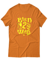 T-Shirt  Γυναικείο - Born To Be Wild - Color Thumbnail Πορτοκαλί