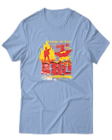 T-Shirt Αντρικό - Born To Rebel - Color Thumbnail Γαλάζιο