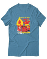 T-Shirt Αντρικό - Born To Rebel - Color Thumbnail Τιρκουάζ