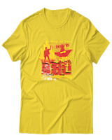 T-Shirt Αντρικό - Born To Rebel - Color Thumbnail Χρυσό Κίτρινο