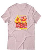 T-Shirt Αντρικό - Born To Rebel - Color Thumbnail Απαλό Ροζ