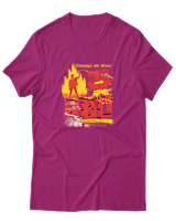 T-Shirt Αντρικό - Born To Rebel - Color Thumbnail Φουξια