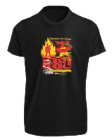 T-Shirt Fit Αντρικό - Born To Rebel - Color Thumbnail Μαύρο