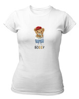 T-Shirt Στενή Γραμμή - Bossy - Color Thumbnail ΄Ασπρο