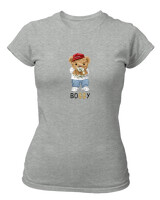 T-Shirt Στενή Γραμμή - Bossy - Color Thumbnail Γκρι Μελανζέ