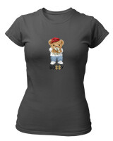 T-Shirt Στενή Γραμμή - Bossy - Color Thumbnail Ανθρακί