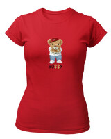 T-Shirt Στενή Γραμμή - Bossy - Color Thumbnail Κόκκινο