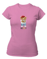 T-Shirt Στενή Γραμμή - Bossy - Color Thumbnail Ροζ