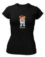T-Shirt Στενή Γραμμή - Bossy - Color Thumbnail Μαύρο