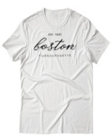T-Shirt Αντρικό - Boston Est 1630 - Color Thumbnail Άσπρο