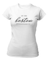 T-Shirt Στενή Γραμμή Γυναικείο - Boston Est 1630 - Color Thumbnail ΄Ασπρο