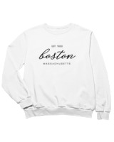 Φούτερ χωρίς κουκούλα Παιδικό - Boston Est 1630 - Color Thumbnail 'Ασπρο
