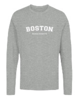 Μακρυμάνικο Μακό Αντρικό - Boston Massahusetts - Color Thumbnail Γκρι Μελανζέ