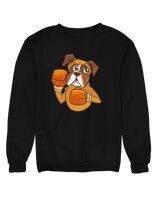 Φούτερ χωρίς κουκούλα - Boxer Dog - Color Thumbnail Μαύρο