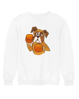 Φούτερ χωρίς κουκούλα - Boxer Dog - Color Thumbnail 'Ασπρο
