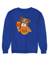 Φούτερ χωρίς κουκούλα - Boxer Dog - Color Thumbnail Μπλε Ρουά