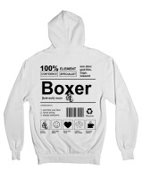 Ζακέτα Φούτερ με κουκούλα - Boxer - Color Thumbnail 'Ασπρο