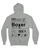 Ζακέτα Φούτερ με κουκούλα - Boxer - Color Thumbnail Γκρι Μελανζέ