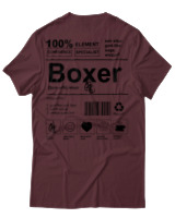 T-Shirt Αντρικό - Boxer - Color Thumbnail Μπορντό