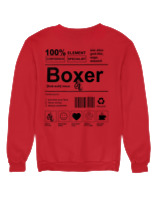 Φούτερ χωρίς κουκούλα Γυναικείο - Boxer - Color Thumbnail Κόκκινο