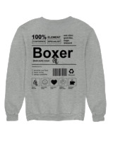Φούτερ χωρίς κουκούλα Γυναικείο - Boxer - Color Thumbnail Γκρι Μελανζέ