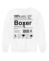 Φούτερ χωρίς κουκούλα Γυναικείο - Boxer - Color Thumbnail 'Ασπρο