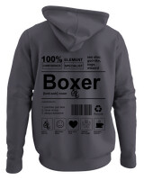 Φούτερ με κουκούλα - Boxer - Color Thumbnail Ανθρακί