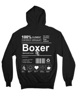 Ζακέτα Φούτερ με κουκούλα - Boxer - Color Thumbnail Μαύρο