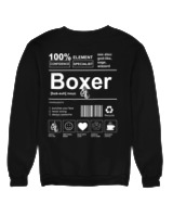 Φούτερ χωρίς κουκούλα Γυναικείο - Boxer - Color Thumbnail Μαύρο