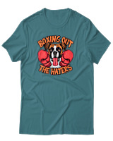 T-Shirt Αντρικό - Boxing - Color Thumbnail Μπλε Πράσινο