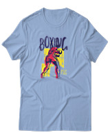 T-Shirt Αντρικό - Boxing - Color Thumbnail Γαλάζιο