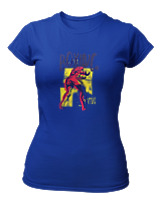 T-Shirt Στενή Γραμμή Γυναικείο - Boxing - Color Thumbnail Μπλε Ρουά