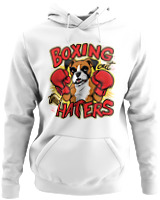 Φούτερ με κουκούλα - Boxing The Haters - Color Thumbnail ΄Ασπρο