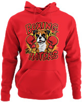 Φούτερ με κουκούλα - Boxing The Haters - Color Thumbnail Κόκκινο