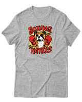 T-Shirt Αντρικό - Boxing The Haters - Color Thumbnail Γκρι Μελανζέ