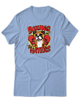 T-Shirt Αντρικό - Boxing The Haters - Color Thumbnail Γαλάζιο