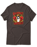 T-Shirt Αντρικό - Boxing The Haters - Color Thumbnail Καφέ
