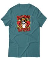 T-Shirt Αντρικό - Boxing The Haters - Color Thumbnail Μπλε Πράσινο