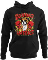 Φούτερ με κουκούλα - Boxing The Haters - Color Thumbnail Μαύρο