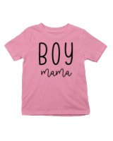 T-Shirt  Παιδικό - Boy Mama - Color Thumbnail Ροζ