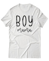 T-Shirt  Γυναικείο - Boy Mama - Color Thumbnail Άσπρο